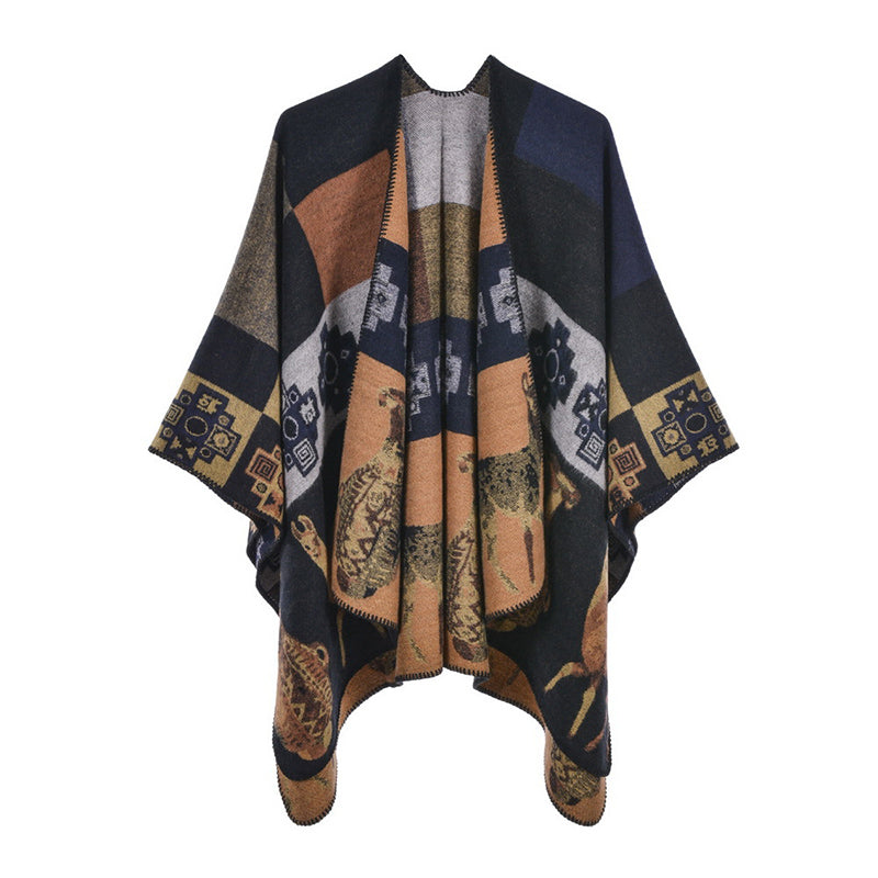 Buddha Stonesチベットショール鹿花瓶幾何学模様冬用快適トラベルスカーフラップ