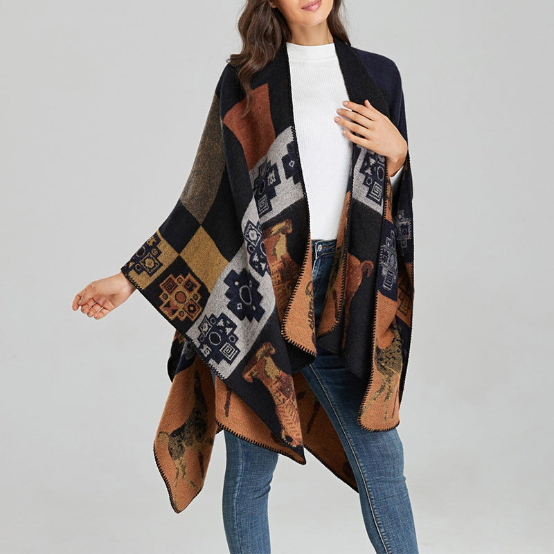 Buddha Stonesチベットショール鹿花瓶幾何学模様冬用快適トラベルスカーフラップ - image 21