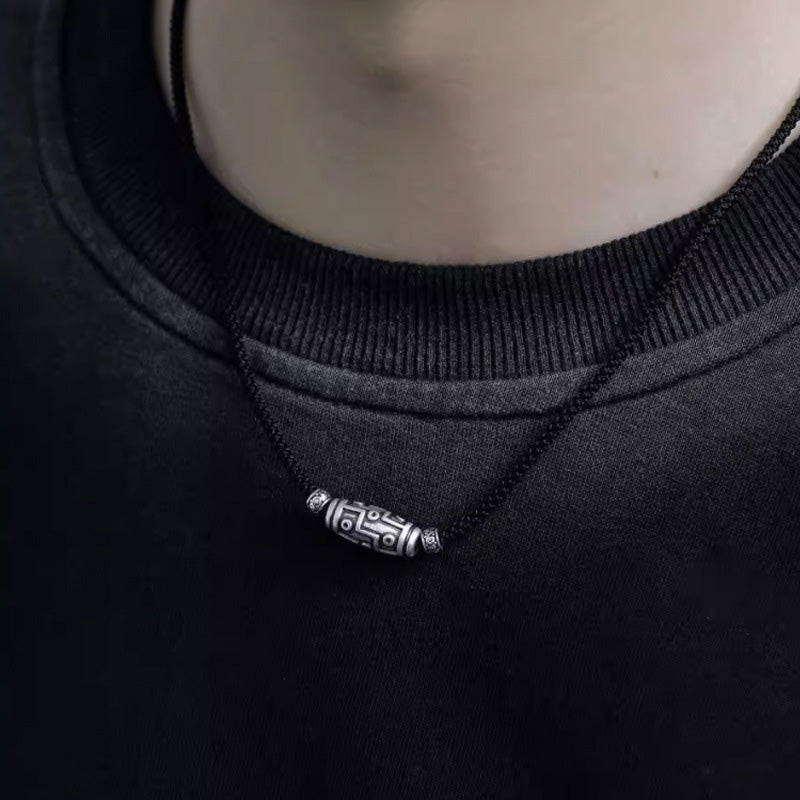 Buddha Stones999スターリングシルバー 九眼天珠 ビーズ模様 保護ロープネックレスペンダント - image 13