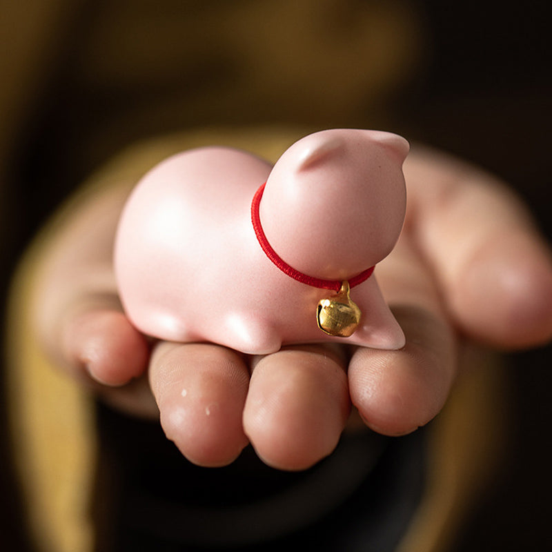 Buddha Stonesミニ 小型 かわいい 猫 ティーペット 陶器 ホームデスク 置物 装飾 - image 20