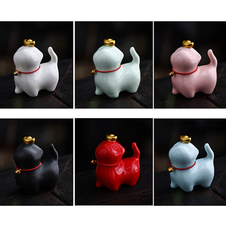 Buddha Stonesミニ招き猫インゴットティーペット陶器ホームデスク置物装飾 - image 18