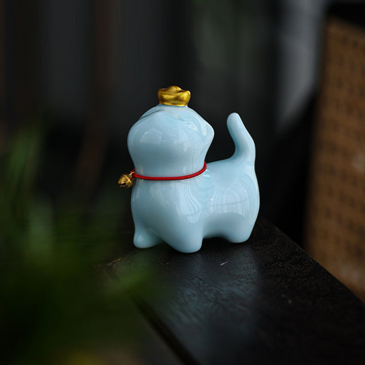 Buddha Stonesミニ招き猫インゴットティーペット陶器ホームデスク置物装飾 - image 14