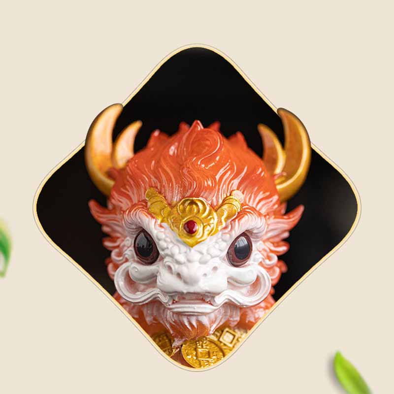 色が変わるBuddha Stones小さなキリン樹脂製ティーペット置物 家庭用装飾品