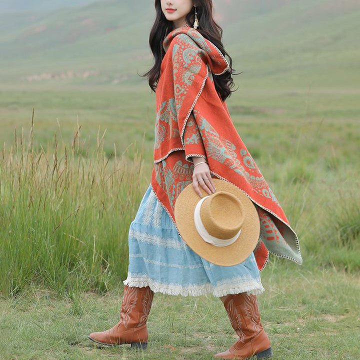 Buddha Stonesチベットショール シンプルな柄 冬用 心地よい旅行用スカーフ ラップ - image 7