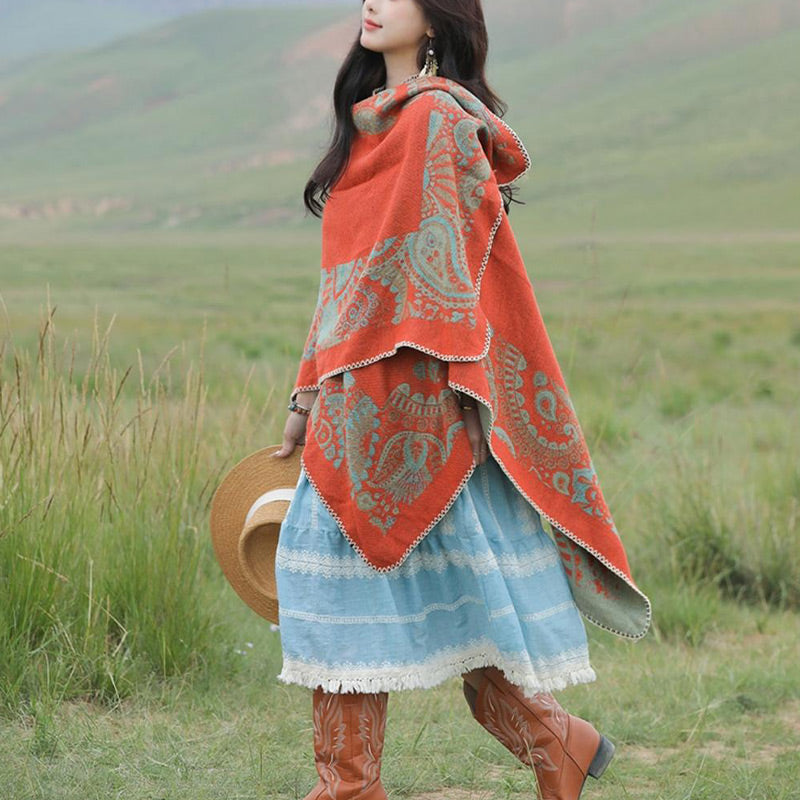 Buddha Stonesチベットショール シンプルな柄 冬用 心地よい旅行用スカーフ ラップ - image 6