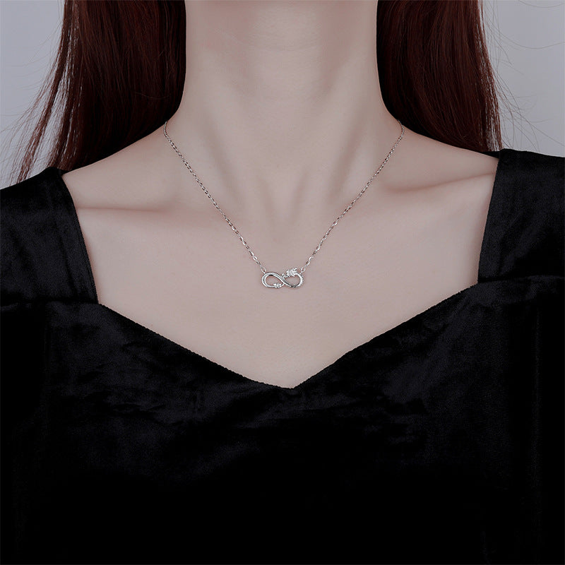 Buddha Stones999スターリングシルバー 龍年エンドレスノット成功ネックレスペンダント