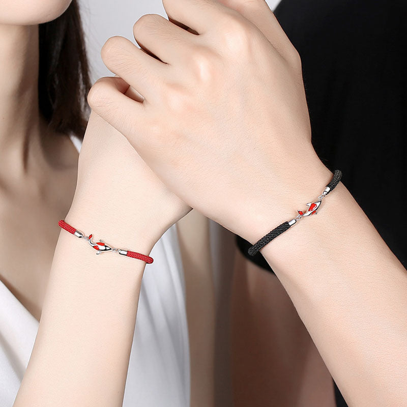 Buddha Stonesの幸運富編組チェーンカップルブレスレット - image 7