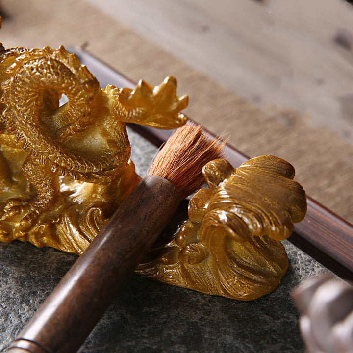 龍の年 色が変わるBuddha Stones樹脂製 馬の幸運 ティーペット 置物 装飾品