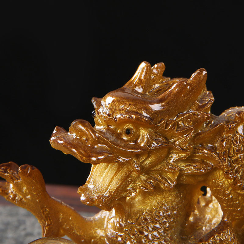 龍の年 色が変わるBuddha Stones樹脂製 馬の幸運 ティーペット 置物 装飾品