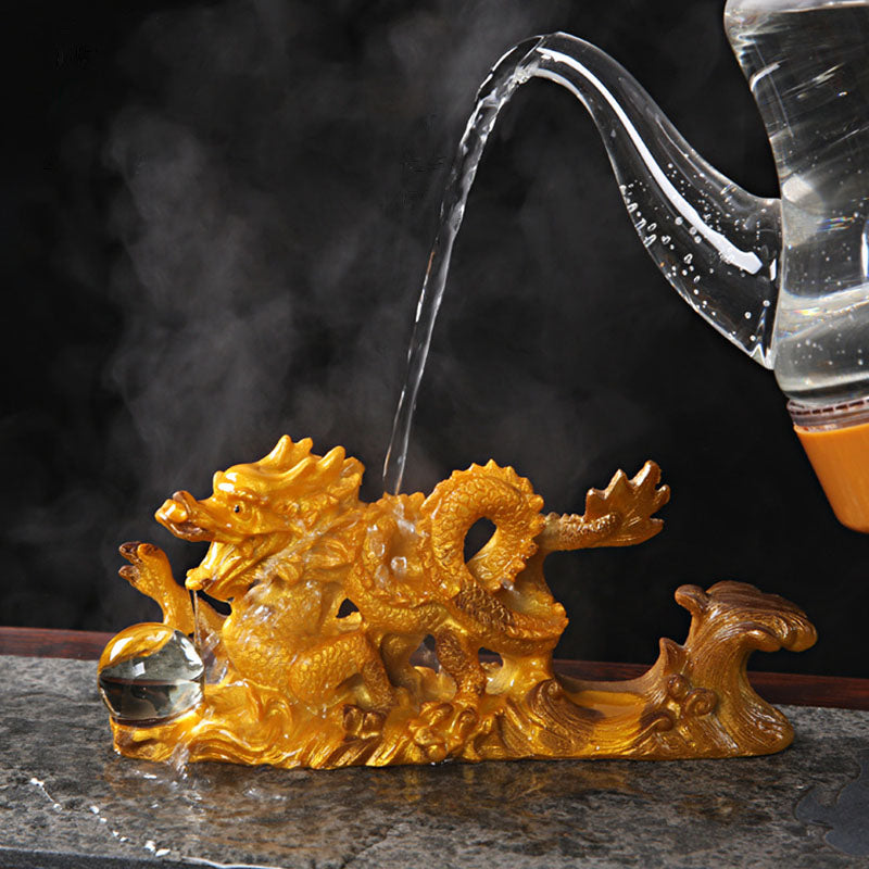 龍の年 色が変わるBuddha Stones樹脂製 馬の幸運 ティーペット 置物 装飾品 - image 6