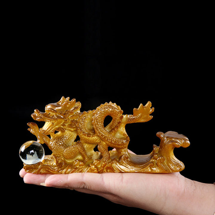 龍の年 色が変わるBuddha Stones樹脂製 馬の幸運 ティーペット 置物 装飾品