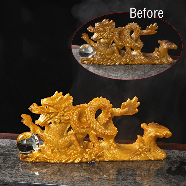 龍の年 色が変わる樹脂製Buddha Stones馬 幸運 ティー ペット 置物 インテリア 飾り (さらに 35% オフ | コード: FS35 をご利用ください)
