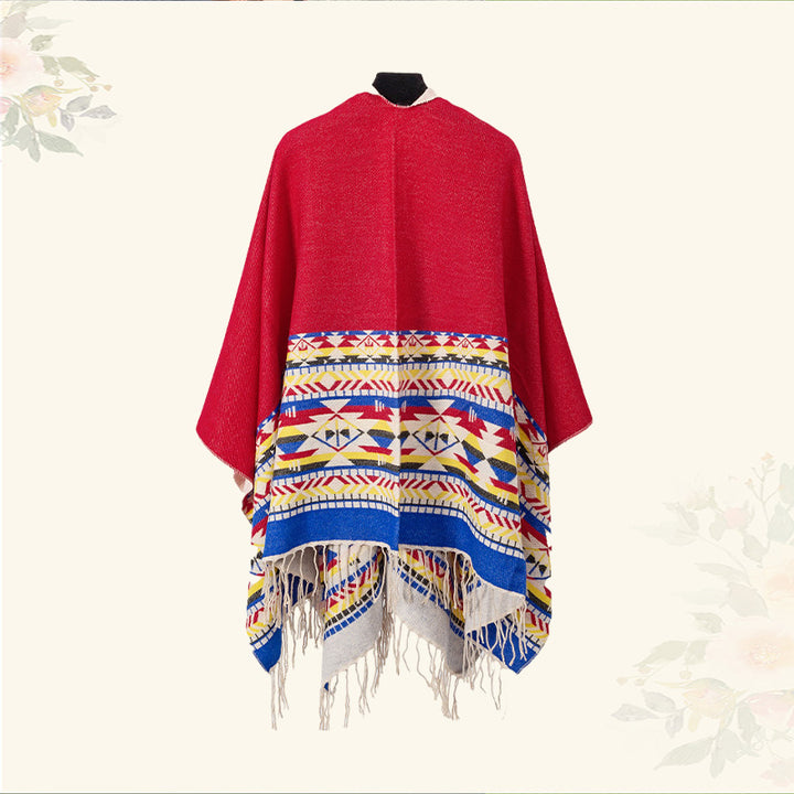 Buddha Stonesチベットショール カラフルな幾何学模様 冬用 心地よい旅行用スカーフ ラップ - image 24