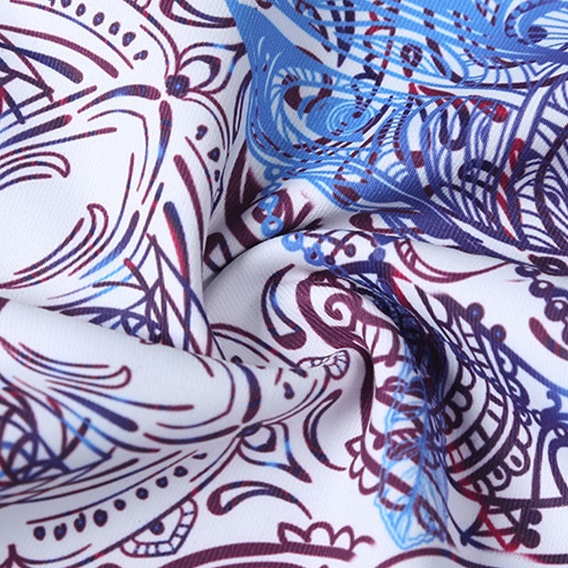 Buddha Stones、花、葉、鳥のプリントパンツ スポーツ フィットネス ヨガ レギンス レディース ヨガパンツ - image 9