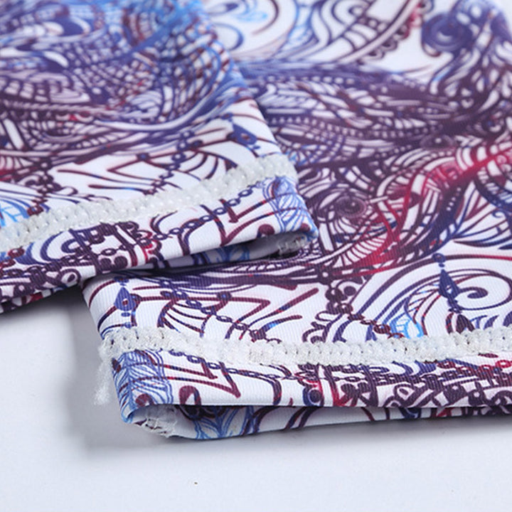 Buddha Stones、花、葉、鳥のプリントパンツ スポーツ フィットネス ヨガ レギンス レディース ヨガパンツ - image 12