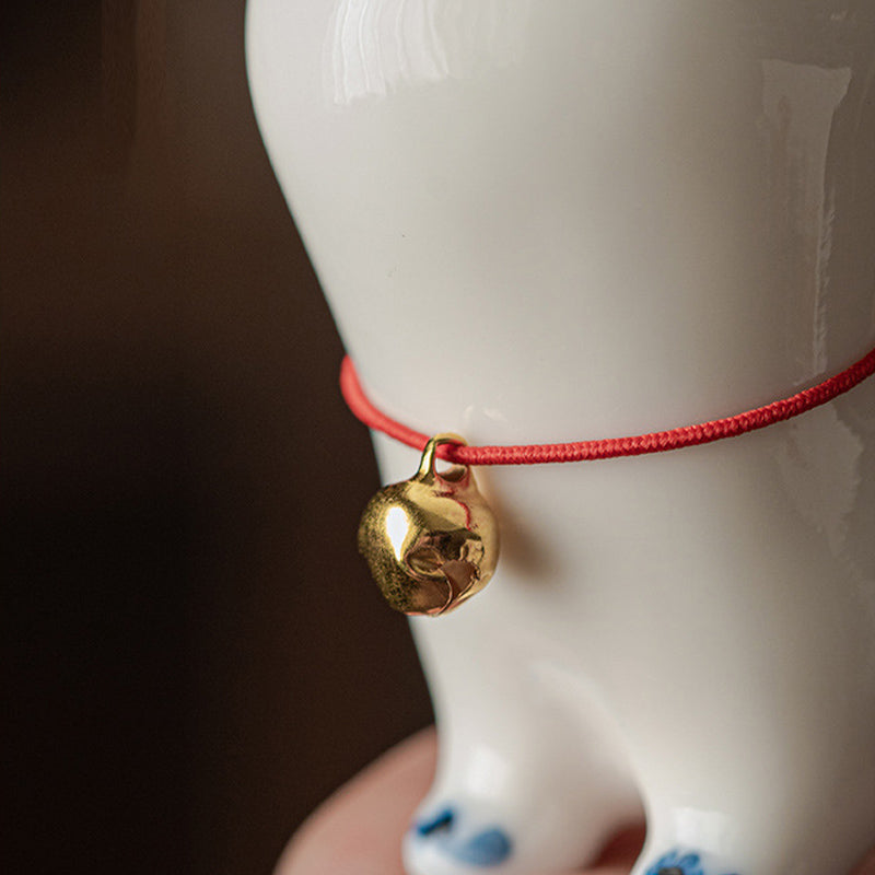 Buddha Stonesミニラッキー白猫子猫ティーペットセラミックホームデスク置物装飾 - image 9