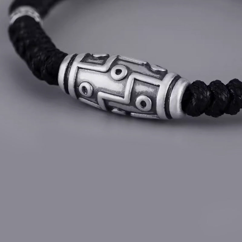 Buddha Stones999 スターリングシルバー 九眼 Dzi ビーズパターン 祝福ロープブレスレット - image 7