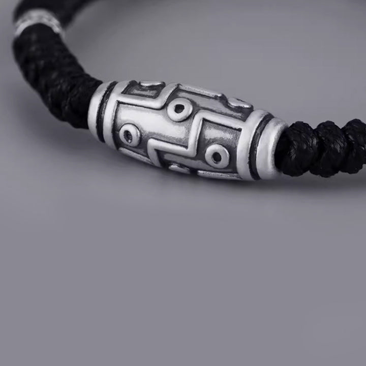 Buddha Stones999 スターリングシルバー 九眼 Dzi ビーズパターン 祝福ロープブレスレット - image 7