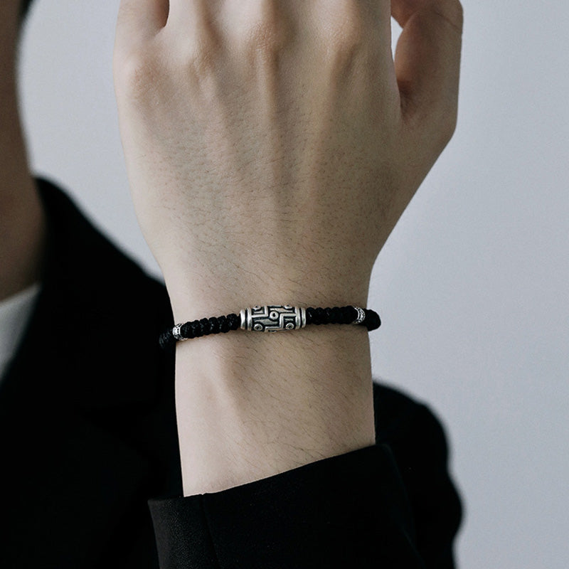 Buddha Stones999 スターリングシルバー 九眼 Dzi ビーズパターン 祝福ロープブレスレット - image 9