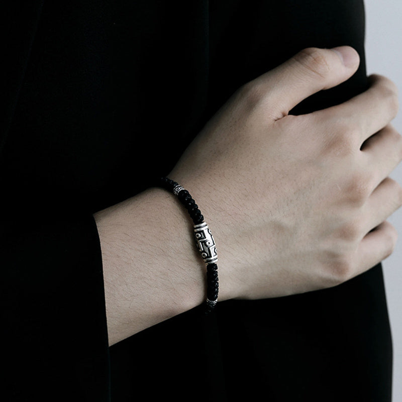 Buddha Stones999 スターリングシルバー 九眼 Dzi ビーズパターン 祝福ロープブレスレット - image 12