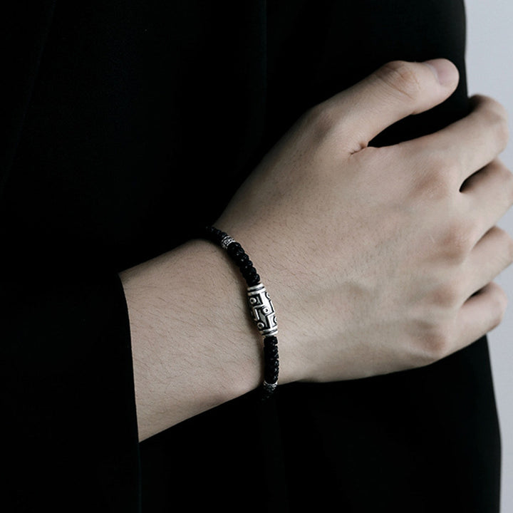 Buddha Stones999 スターリングシルバー 九眼 Dzi ビーズパターン 祝福ロープブレスレット - image 12