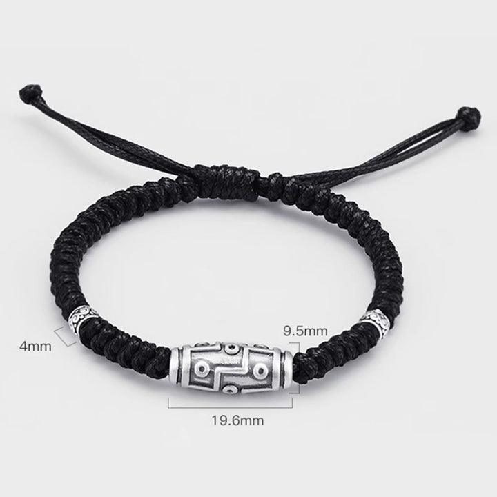 Buddha Stones999 スターリングシルバー 九眼 Dzi ビーズパターン 祝福ロープブレスレット - image 16