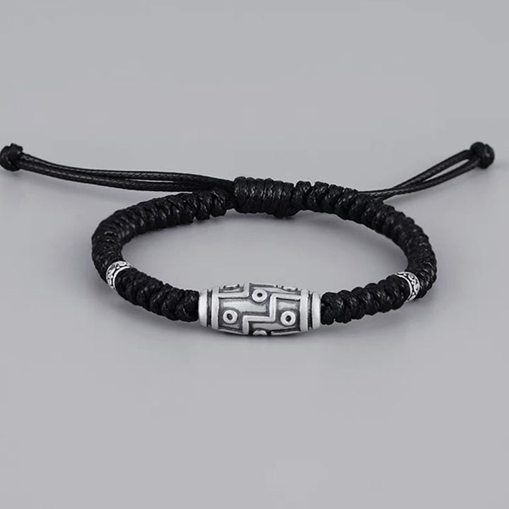 Buddha Stones999 スターリングシルバー 九眼 Dzi ビーズパターン 祝福ロープブレスレット - image 8