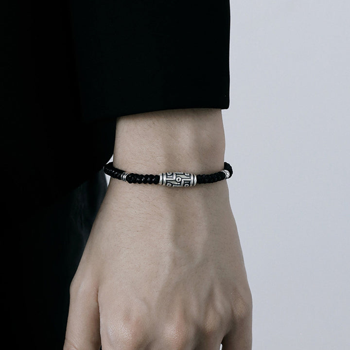 Buddha Stones999 スターリングシルバー 九眼 Dzi ビーズパターン 祝福ロープブレスレット - image 13