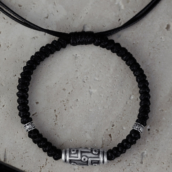 Buddha Stones999 スターリングシルバー 九眼 Dzi ビーズパターン 祝福ロープブレスレット - image 15