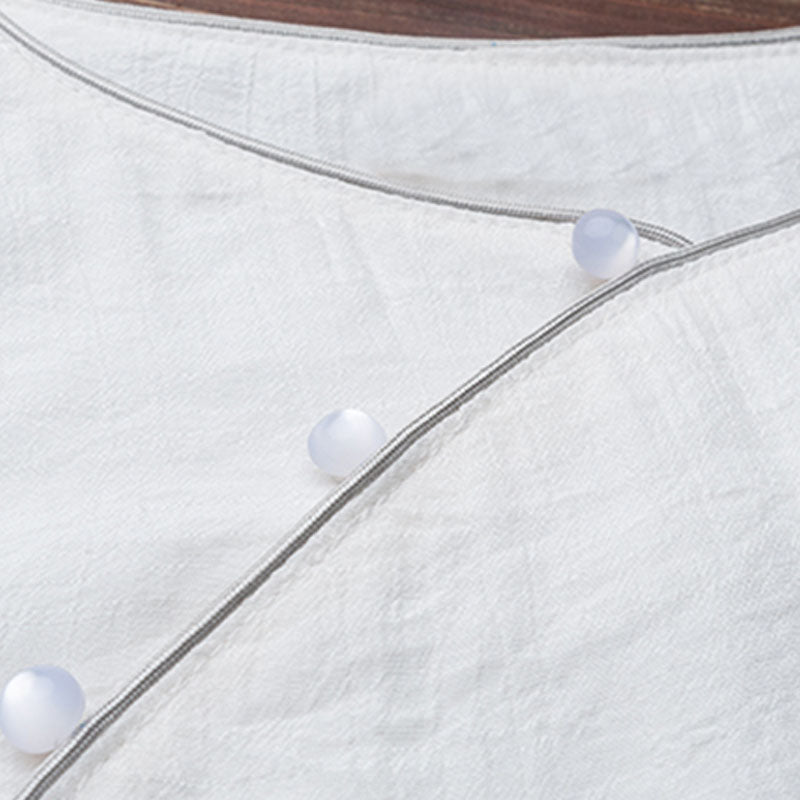 Buddha Stones 2点セット シンプルデザイン ホワイトトップパンツ 瞑想 ヨガ 禅 太極拳 ウェア レディース セット - image 10