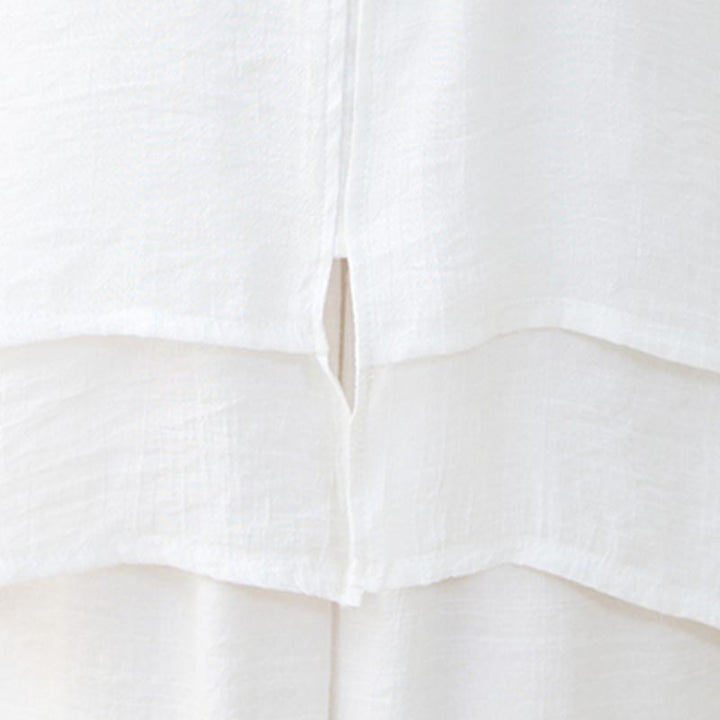 Buddha Stones2点セット シンプル 中国風 カエルボタンデザイン トップス パンツ 瞑想 ヨガ 禅 太極拳 コットン 衣類 レディース セット - image 13