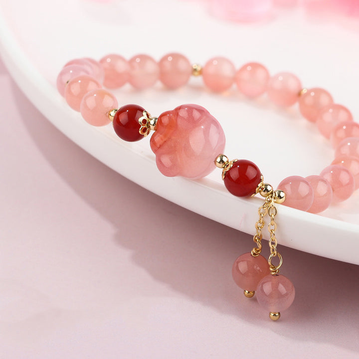 Buddha Stones天然瑪瑙猫爪足幸運を呼ぶブレスレット - image 3