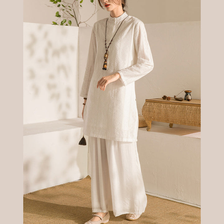 Buddha Stones 2点セット 長袖 ヨガウェア 瞑想ウェア トップパンツ レディース セット - image 3