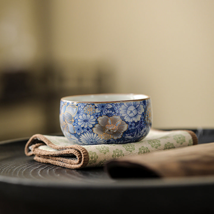 Buddha Stones蓮 菊 梅 花 ティーカップ カンフー ティーカップ ティーポット