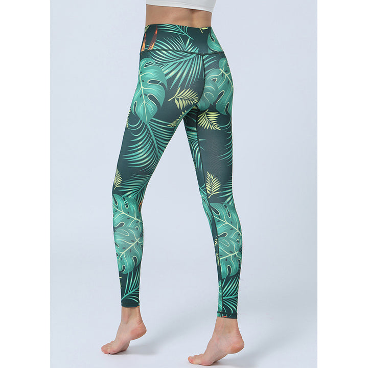 Buddha Stonesのプリントパンツ スポーツ フィットネス ヨガ ハイウエスト レギンス レディース ヨガパンツ - image 2