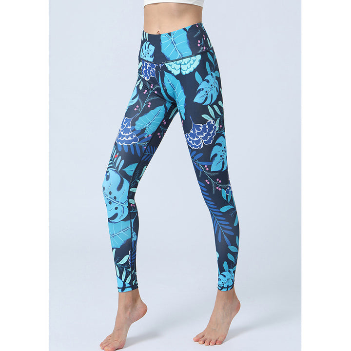 Buddha Stonesのプリントパンツ スポーツ フィットネス ヨガ ハイウエスト レギンス レディース ヨガパンツ - image 6