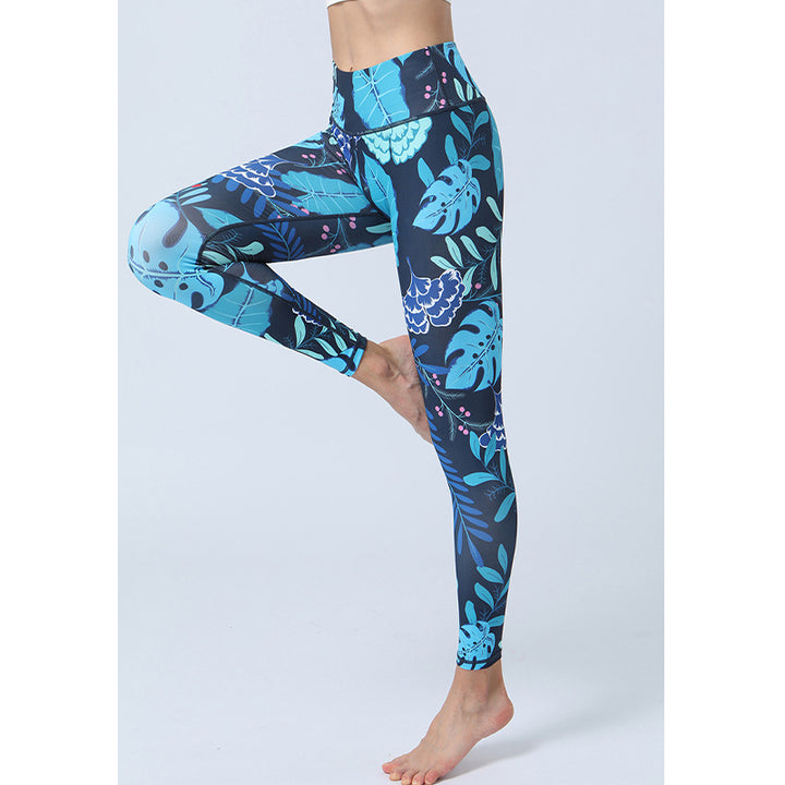 Buddha Stonesのプリントパンツ スポーツ フィットネス ヨガ ハイウエスト レギンス レディース ヨガパンツ - image 5