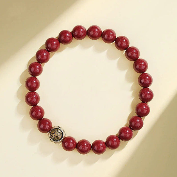 Buddha Stones925 スターリングシルバー 天然辰砂 四獣の祝福ブレスレット - 8mm - ホワイトタイガー（手首周り14～16cm） - image 6