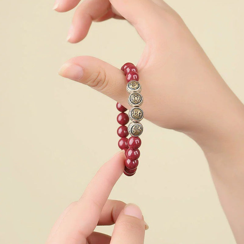 Buddha Stones925 スターリングシルバー 天然辰砂 四獣の祝福ブレスレット - image 20