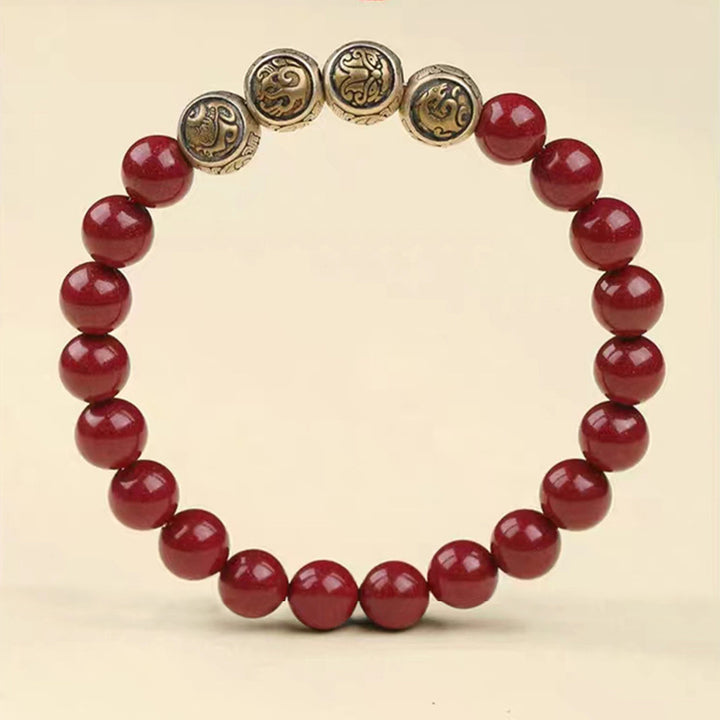 Buddha Stones925 スターリングシルバー 天然辰砂 四獣の祝福ブレスレット - image 13