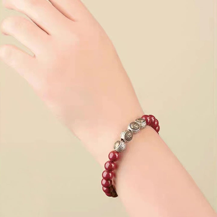 Buddha Stones925 スターリングシルバー 天然辰砂 四獣の祝福ブレスレット - image 5