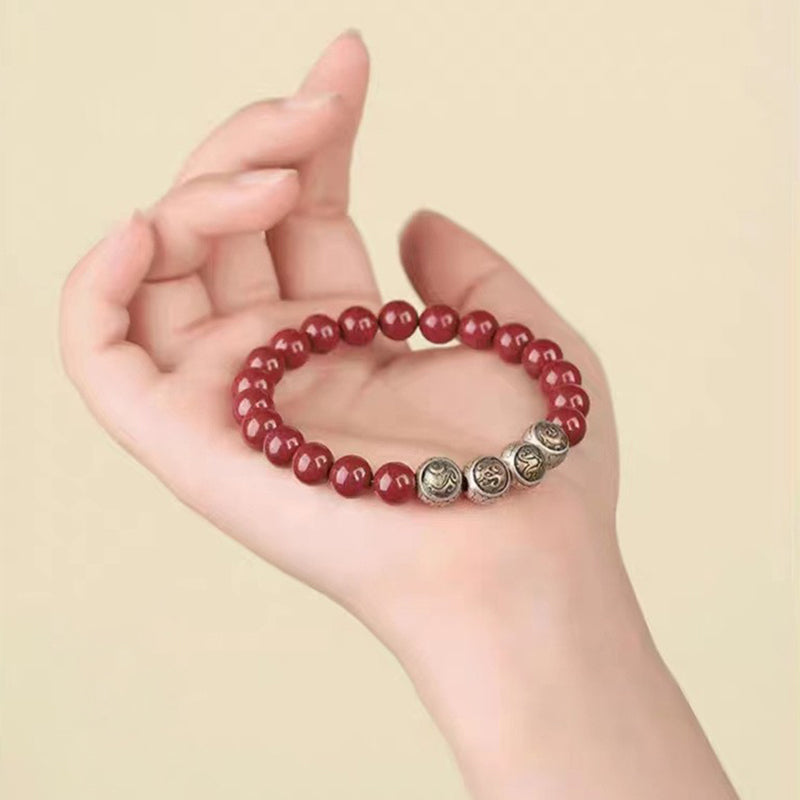 Buddha Stones925 スターリングシルバー 天然辰砂 四獣の祝福ブレスレット - image 18