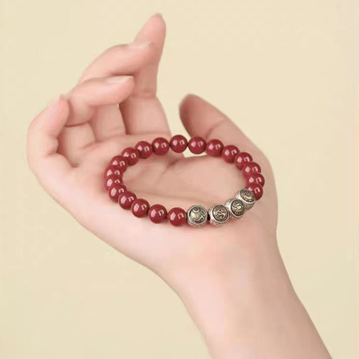 Buddha Stones925 スターリングシルバー 天然辰砂 四獣の祝福ブレスレット - image 18
