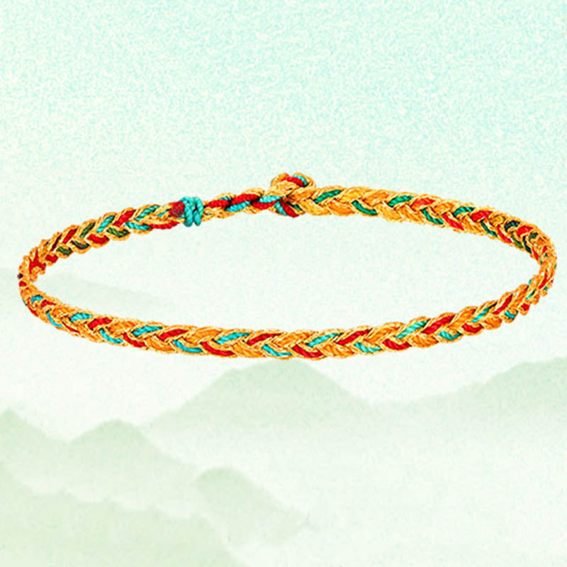 Buddha Stones ハンドメイド 多色 龍鱗模様 編み紐ブレスレット 開運 幸運 パワーストーン ブレスレット - image 7