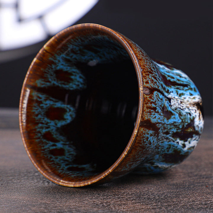 Buddha Stonesヴィンテージ窯変デザイン セラミックコーヒーマグ ティーカップ 150ml - image 4