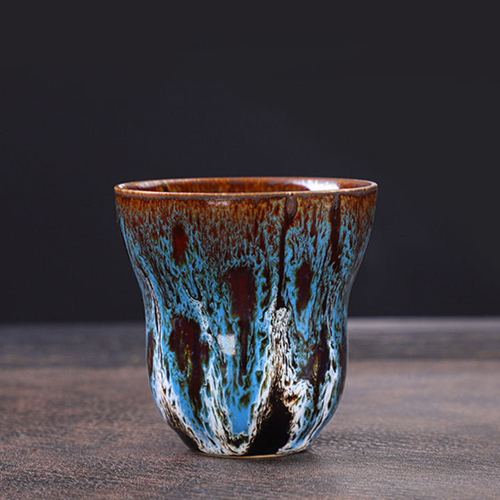 Buddha Stonesヴィンテージ窯変デザイン セラミックコーヒーマグ ティーカップ 150ml - image 6