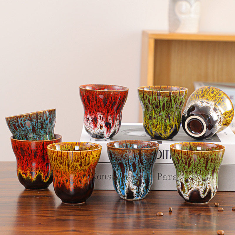 Buddha Stonesヴィンテージ窯変デザイン セラミックコーヒーマグ ティーカップ 150ml - image 1