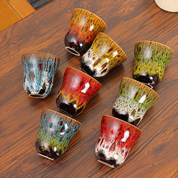 Buddha Stonesヴィンテージ窯変デザイン セラミックコーヒーマグ ティーカップ 150ml - image 17