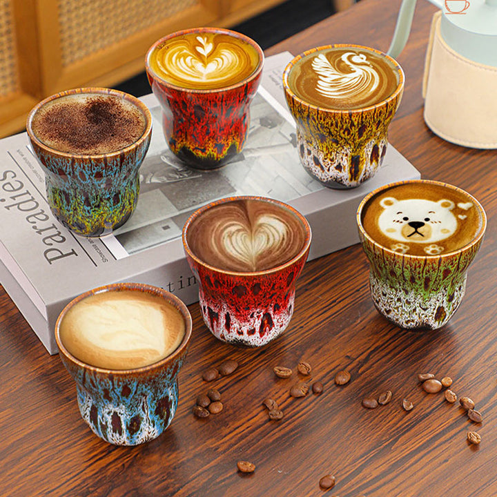 Buddha Stonesヴィンテージ窯変デザイン セラミックコーヒーマグ ティーカップ 150ml - image 22