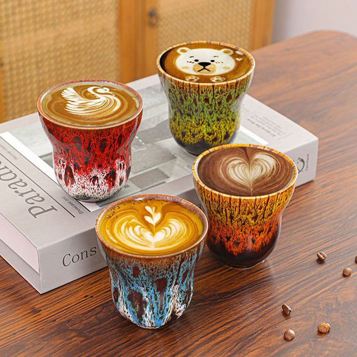 Buddha Stonesヴィンテージ窯変デザイン セラミックコーヒーマグ ティーカップ 150ml - image 21